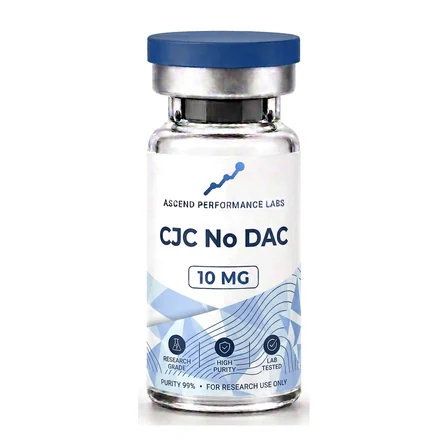Ascend CJC No DAC research compound vial, 10 mg blue label