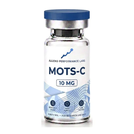 Ascend MOTS-C research compound vial, 10 mg blue label