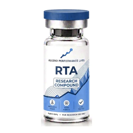 Ascend RTA research compound vial, blue label