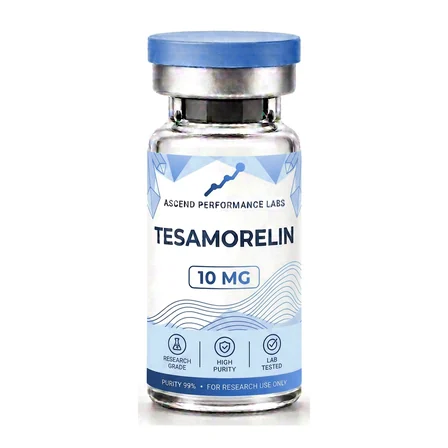 Ascend Tesamorelin vial, 10 mg blue label